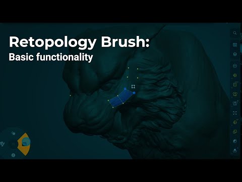 Getting Started With Zbrush For Ipad Retopology Brush Basic Functi