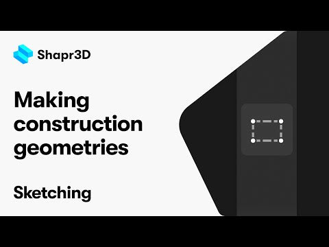 Shapr3D Manual - Making construction geometries | Sketching