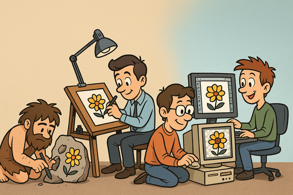 Design Software History: Evolution of Vector and Raster Graphics in De
