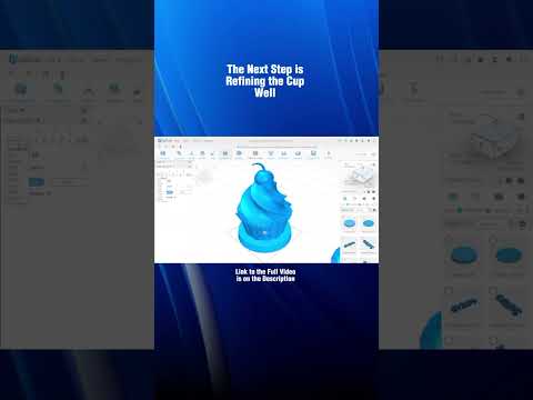 How to 3D Design a Cupcake Using SelfCAD