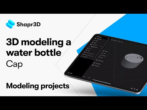 3D modeling a water bottle: Modeling the cap | Modeling Projects