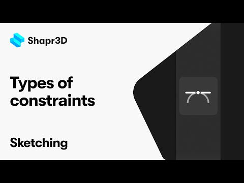 Shapr3D Manual - Types of constraints | Sketching