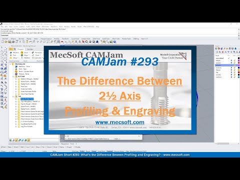 CAMJam Short #293: What's the Difference Between Profiling and Engraving?