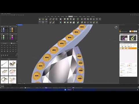 Dynamic Gradient Gem Placement Along Any Curve