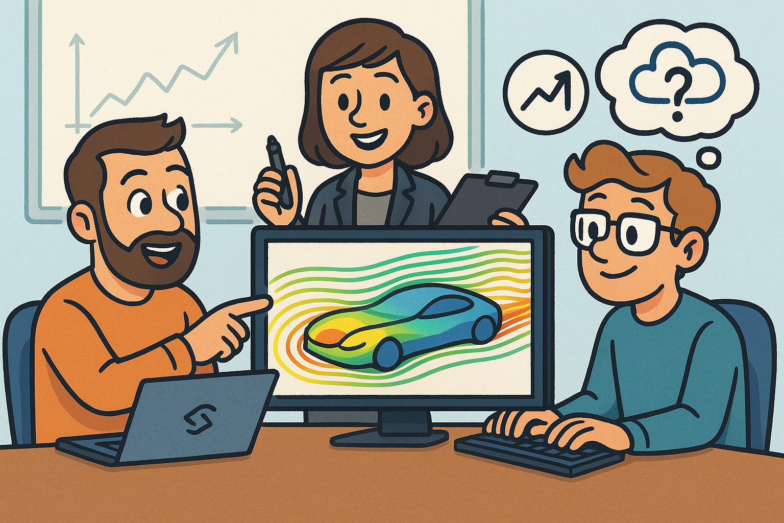 Real-time CFD for Design Reviews: Progressive Solvers, GPU Pipelines, and Uncertainty-Aware Collaboration