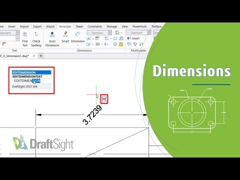 Move Dimension Text Using Command Window