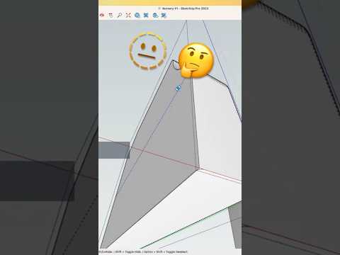 ⚠️ Beware of hidden lines ⚠️ #sketchup