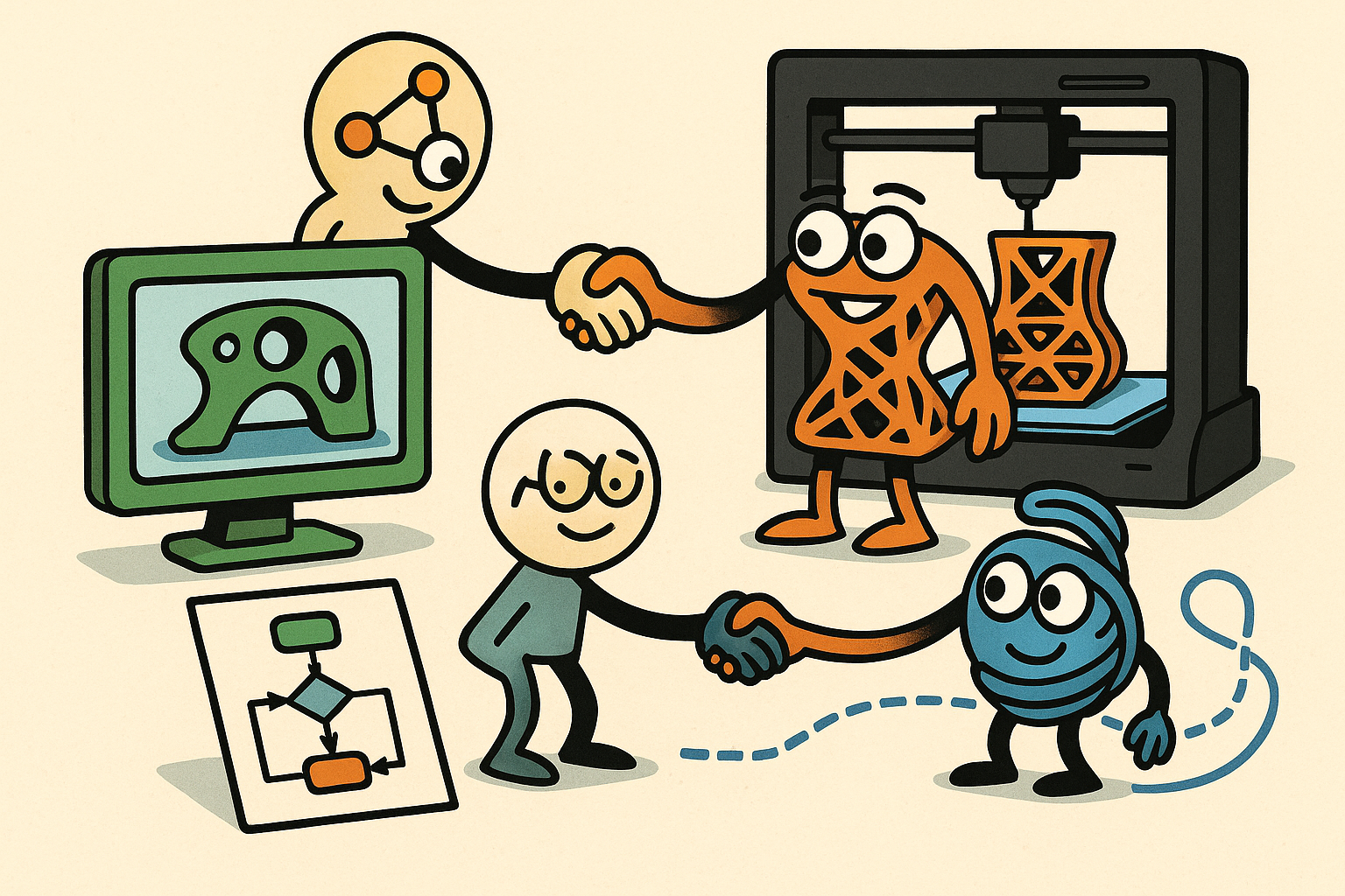 Design Software History: Integrating Topology Optimization and Additive Manufacturing: Algorithms, Kernels, and the Digital Thread