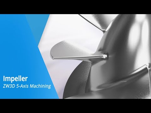 ZW3D 5-Axis Machining | Impeller