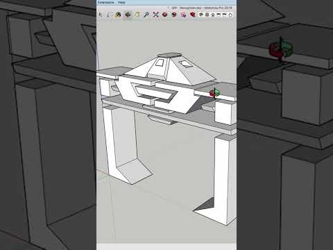 Back face color in Sketchup #shorts #sketchup