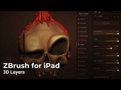 Getting Started with ZBrush for iPad - 3D Layers