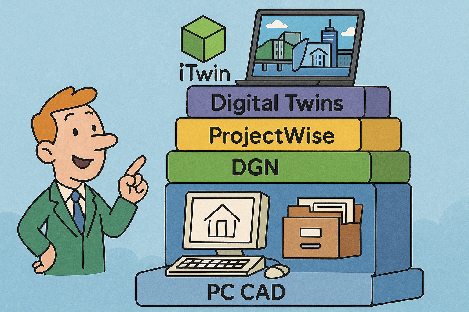 Design Software History: Bentley Systems: From PC CAD to an Infrastructure Stack — DGN, ProjectWise, iTwin and Digital Twins