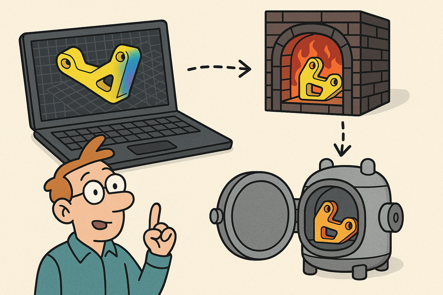 Heat-Treatment and HIP Simulation in CAD/PLM: Turning Post-Processing into a Design Variable