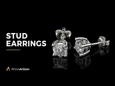 How to Design a Stud Earring in Rhino | RhinoArtisan