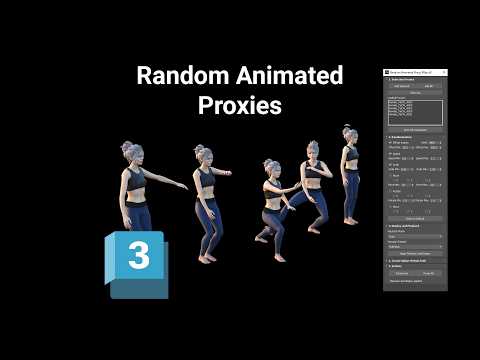 Randomise Animated Proxies in 3ds Max | Random Animated Proxy
