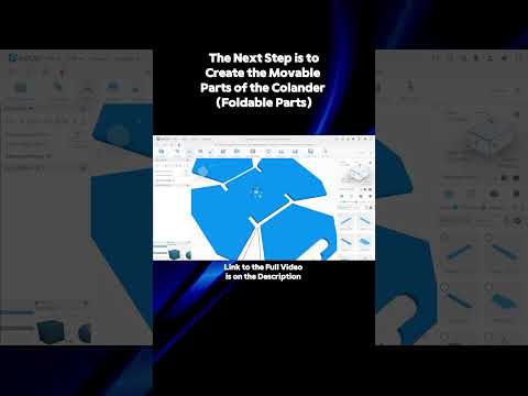 How to 3D Design a Foldable Colander in SelfCAD