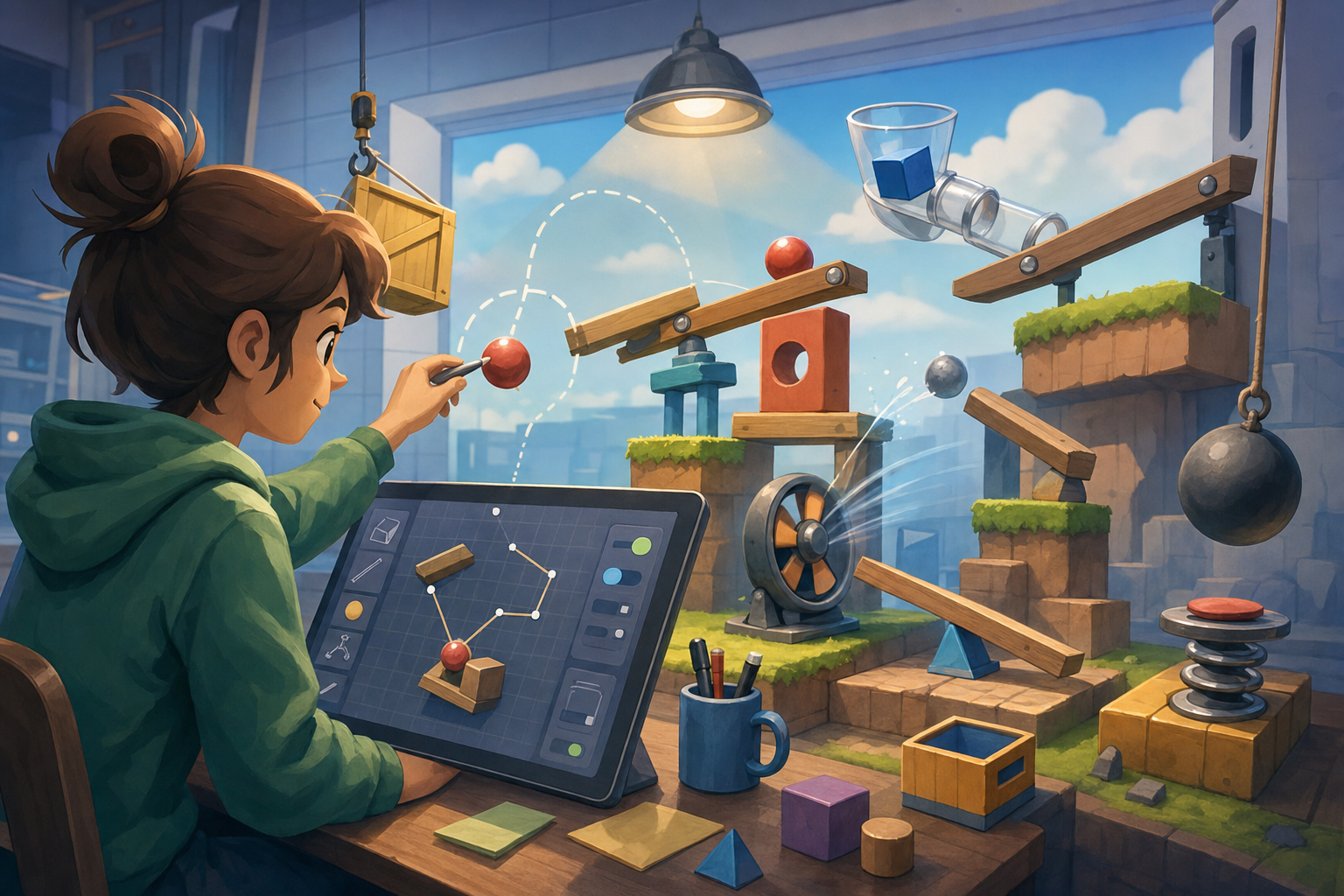 Real-Time Physics as a Design Medium