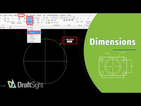 Create Diameter Dimension for a Circle with Dimension Text Override from Toolbar