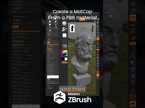 Create a PHOTOREAL MATCAP Material in ZBRUSH from a PBR material screenshot