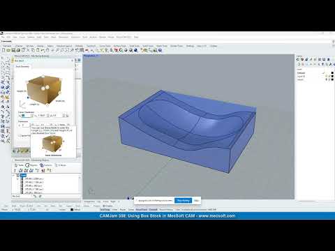 CAMJam #358: Using Box Stock in MecSoft CAM