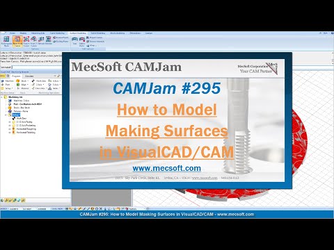 CAMJam Short #295: How to Model Masking Surfaces in VisualCADCAM