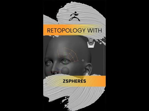 Retopology technique using ZSpheres in ZBrush