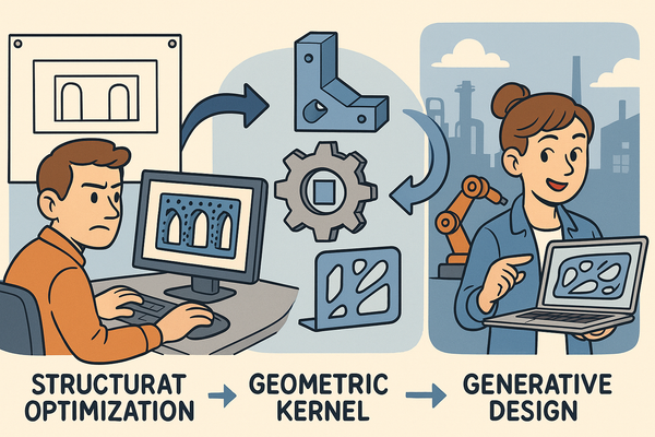 Design Software History: From Structural Optimization to Generative De
