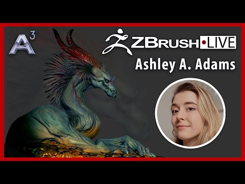 Creature & Character Concept Sculpting – Ashley A. Adams “A_Cubed” – ZBrush 2025