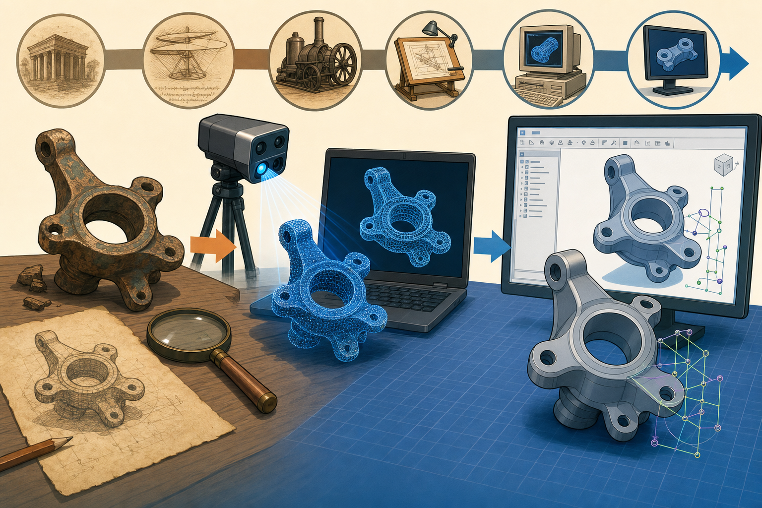 Design Software History: Reverse-Engineered Parametric Reconstruction in CAD History