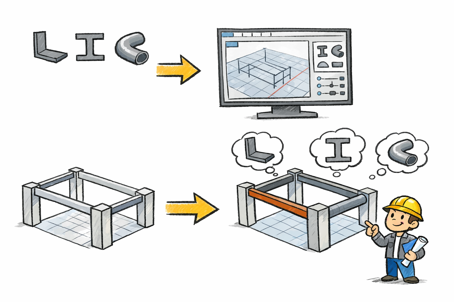 Create Beams from Custom Profiles in VisualARQ