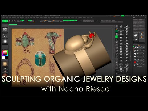 Sculpting Organic Jewelry Designs with ZBrush – Nacho Riesco Gostanza