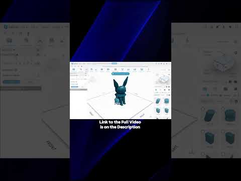 How to 3D design a 3D Printable Pokemon in SelfCAD
