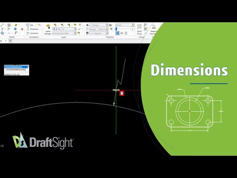 Create Jogged Dimension for a Circle with Dimension Text Override Using Command Window