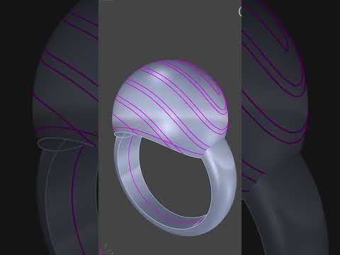 Spiral Dome Ring Design With RhinoArtisan