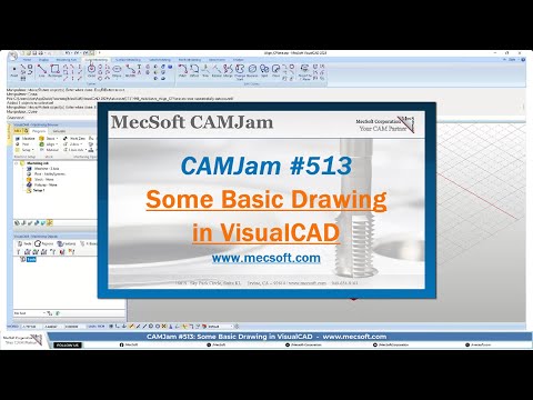 CAMJam #513: Basic Drawing in VisualCAD