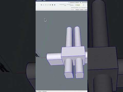 Intersecting Geometry tip #sketchup #shorts