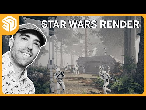 Star Wars Rendering Process w/ V-Ray & SketchUp