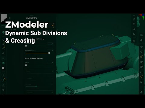 ZBrush for iPad - ZModeler- Dynamic SubD & Creasing