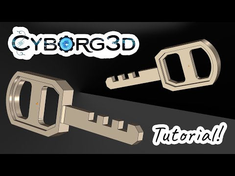 How to Model a Key in Cyborg3d Reverse Engineering