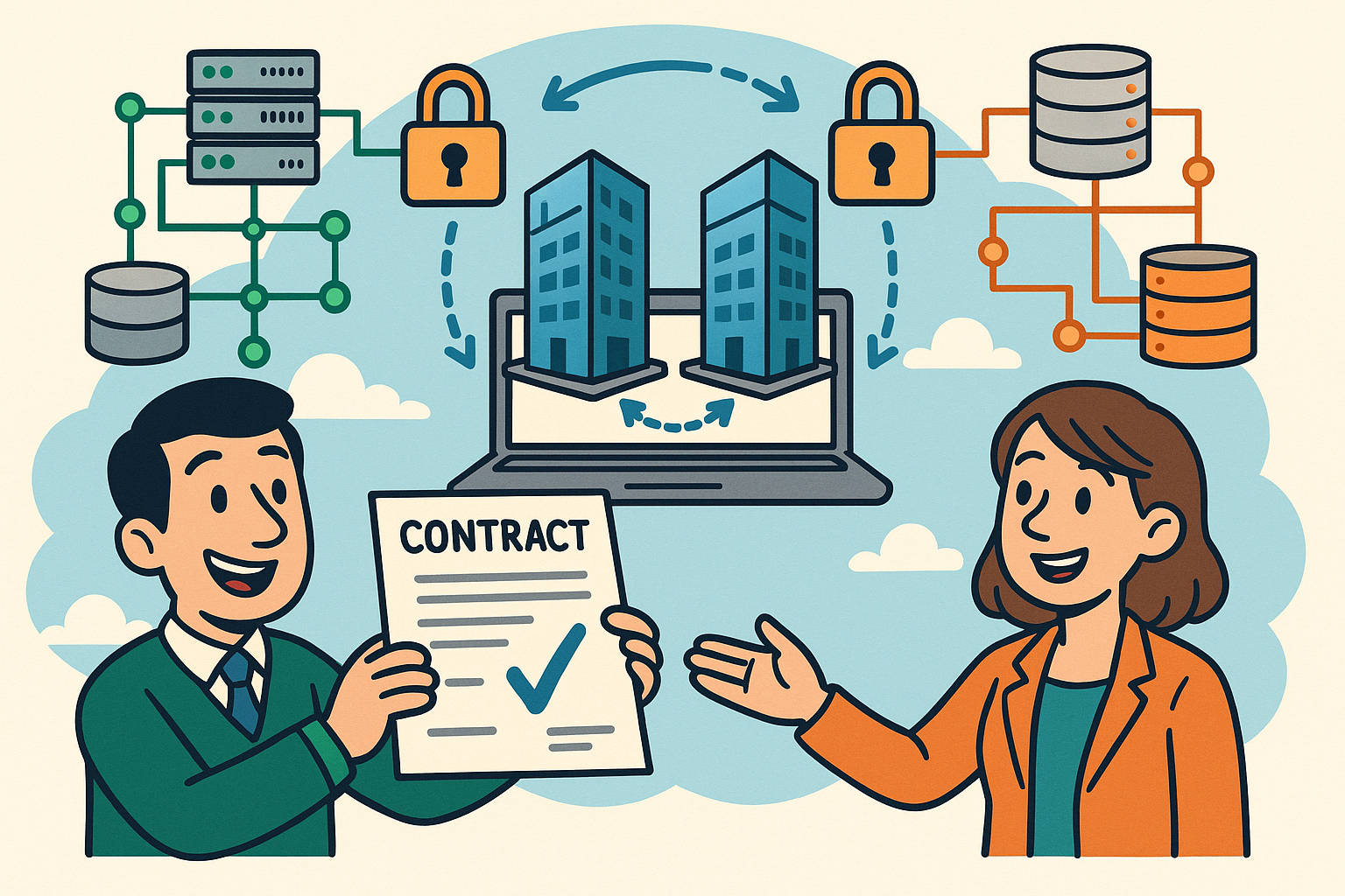 Contract First Picture Federated Digital Twins: Contract-First Architectures for Sovereign, A