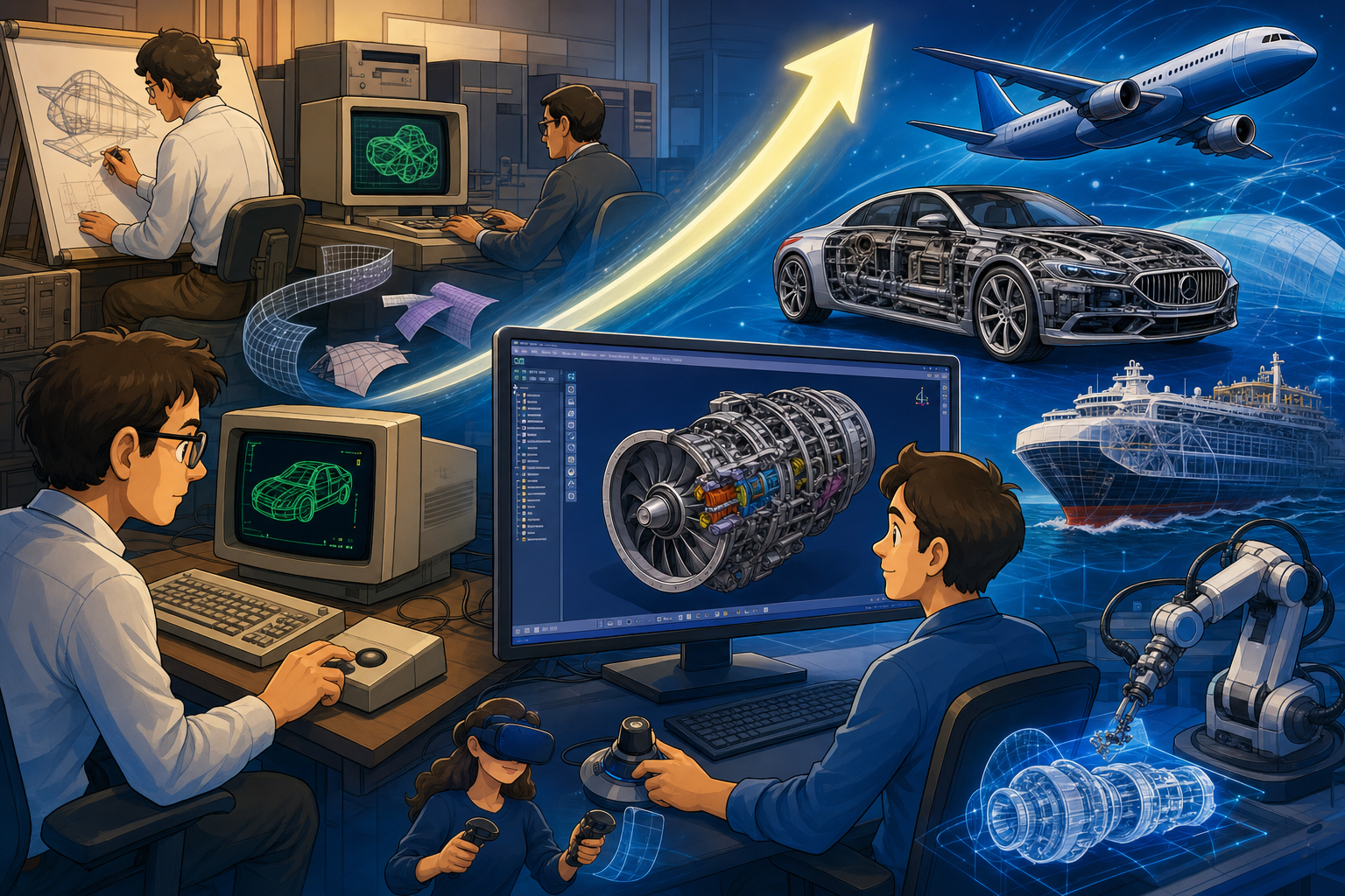 Design Software History: CATIA Origins and the Rise of High-Complexity CAD