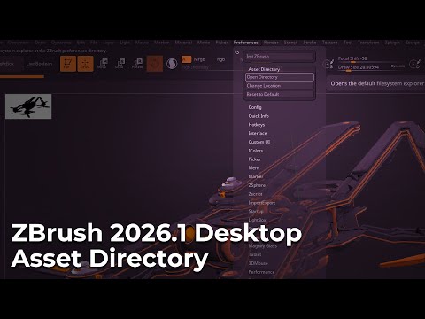 Getting Started with ZBrush Desktop - Asset Directory