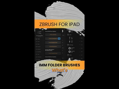 ZBrush for iPad Quick Tip - IMM Folder Brushes