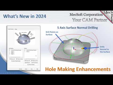 CAMJam #376: 5 Axis Drilling in MecSoft CAM 2024