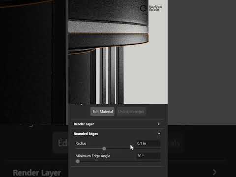 Creating a Fillet in KeyShot