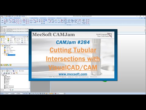 How to Cut Tubular Intersections using VisualCAD/CAM