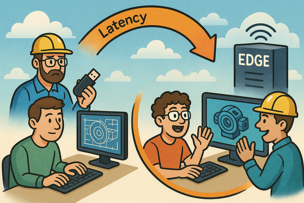 Design Software History: From File-Shuttling to Edge: The Latency Evol
