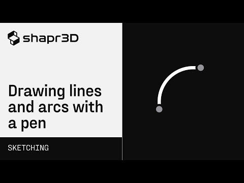 Shapr3D Manual - Drawing lines and arcs with a pen | Sketching