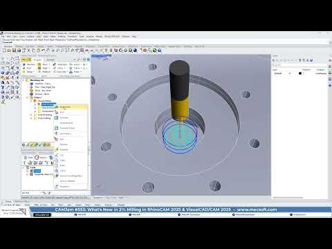 CAMJam #553: What's New in 2½ Axis in MecSoft CAM 2025