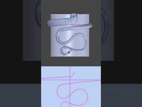 Transforming Curves into a Stunning Snake Ring #shorts | RhinoArtisan 3D Design